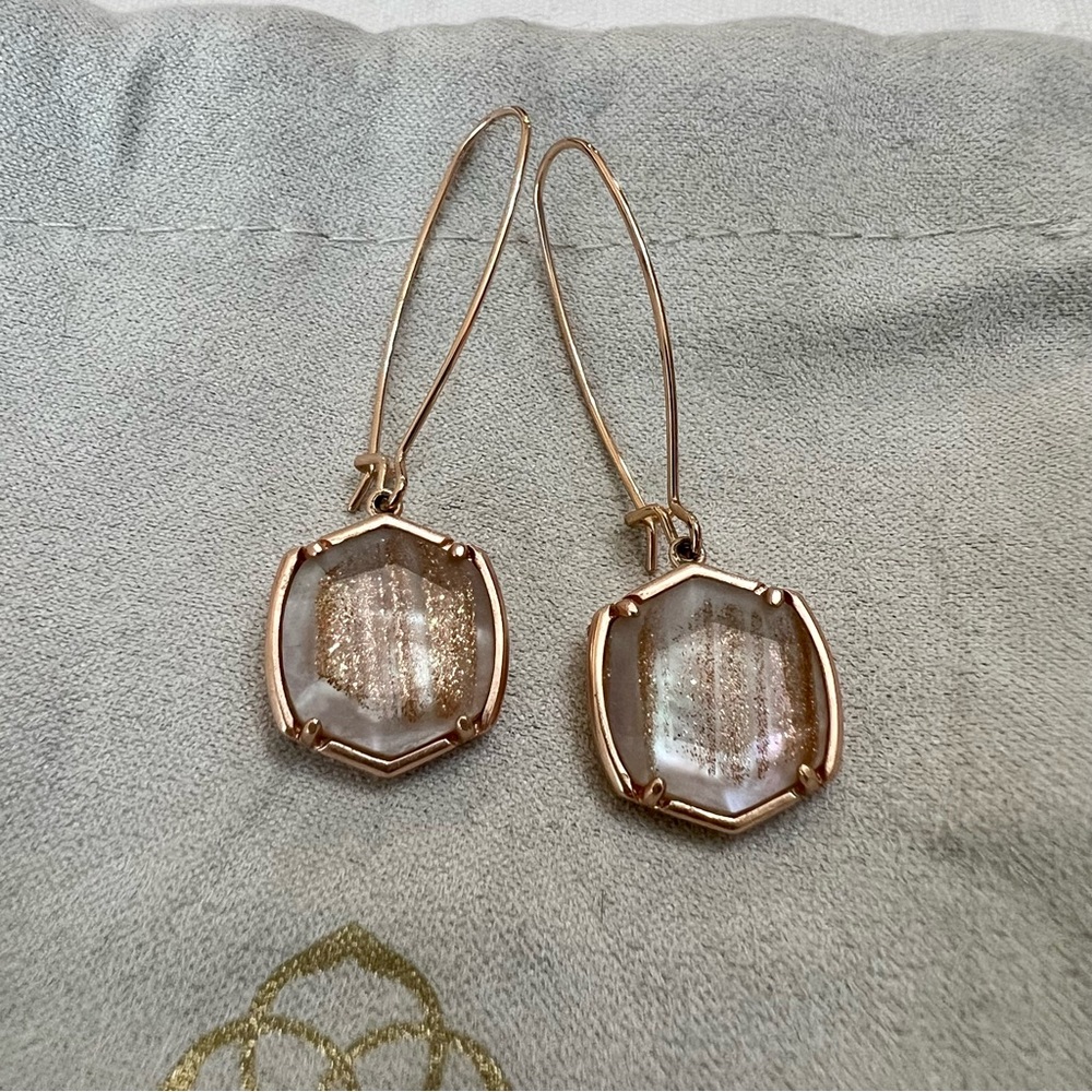 Kendra Scott | Davis Rose Gold Drop Earrings